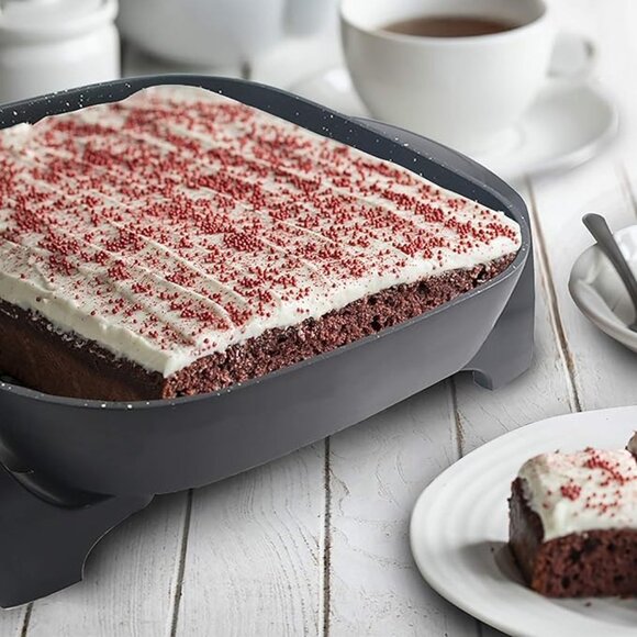 Elite Gourmet EG6201 Extra Deep 12"x12"x3.2" (7.5Qt.) Scratch Resistant Dishwash - Picture 3 of 5